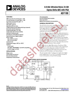 AD7190BRUZ-REEL datasheet  